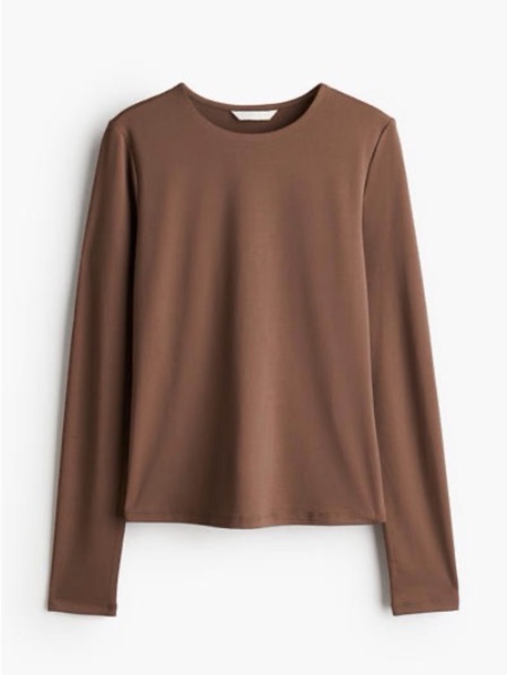 H&M Long Sleeve Jersey Tops - Black, Brown, Cream - Picture 12 of 14